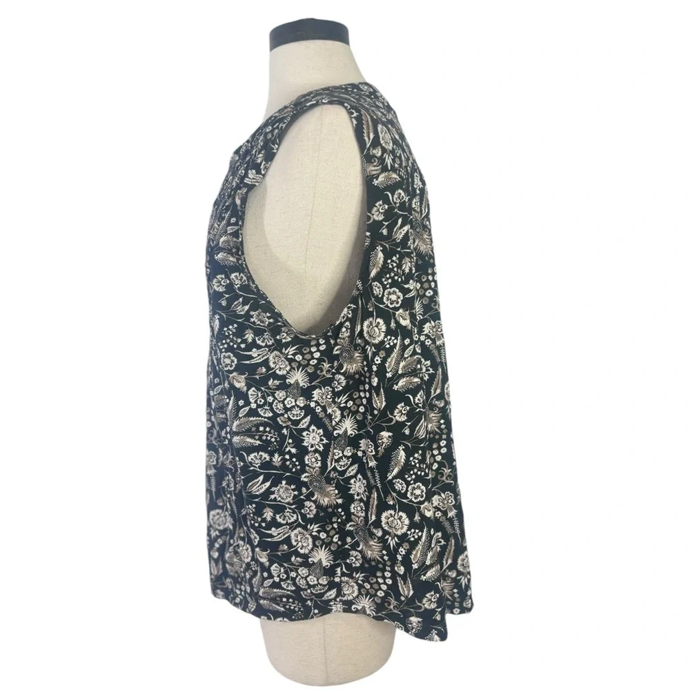 Lucky brand sleeveless paisley pullover top size xl - Picture 5 of 7